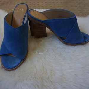 Marc Fisher Volla Leather Open Toe Casual Mule
